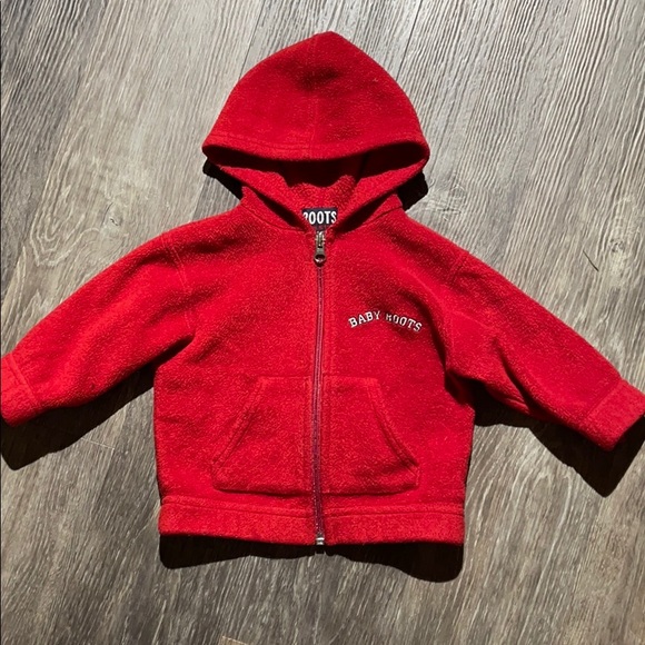 Roots Shirts & Tops 42 Baby Roots Fleece Zip Up Hoodie Sz 62 Mth